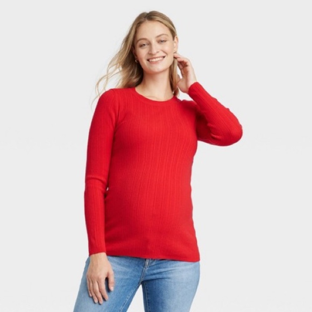 Ingrid & Isabel lightweight ribbed maternity sweater
